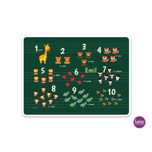 Platzset, Platzdeckchen, Tischset, ABC | Mit Namen personalisierbar | Artikelnummer: 4027-3871-1076 -3