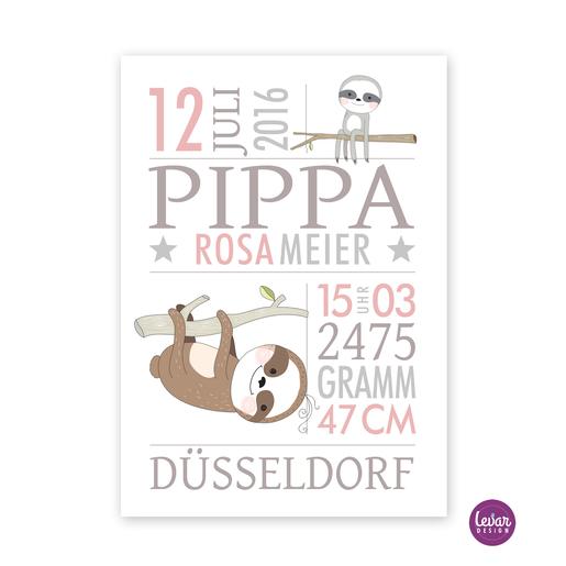 Personalisiertes Dino -Baby-Poster  | Baby Poster personalisiert mit Namen | Artikelnummer: 113393783 -1