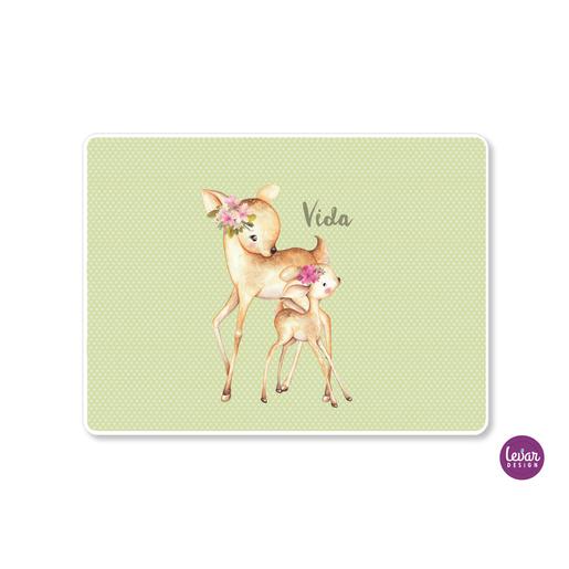 Tischset, Platzdeckchen, Waldtiere | Zauberhaftes Tischset mit Namen personalisiert | Artikelnummer: 17833727 -2