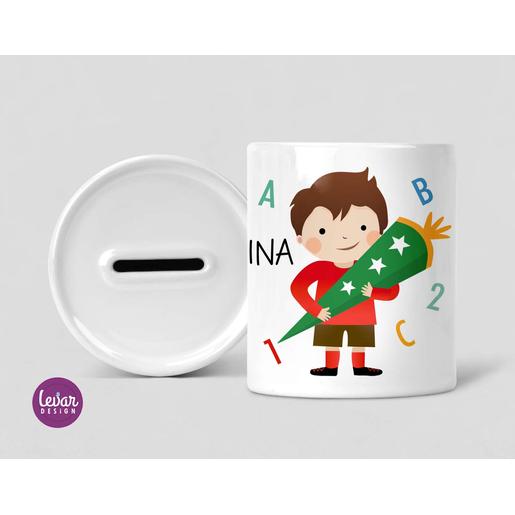 Spardose zur Einschulung personalisiert | Tolle Spardose mit Wunschnamen | Artikelnummer: 778901 -2