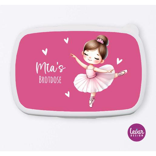 Brotdose Ballett für Kinder  | Tolle Brotdose mit Namen personalisiert | Artikelnummer: 3363-1234-0461 -2