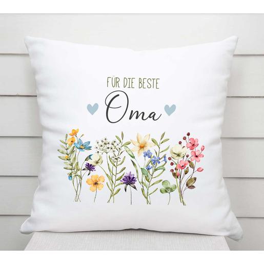 Kissen personalisiert, Oma | Weiches Dekokissen mit Füllung  | Artikelnummer: 8810-8332-8381 -2