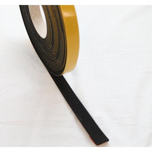 Zellkautschukstreifen 10x3mm 10m EPDM schwarz einseitig selbstklebend Streifen Dichten