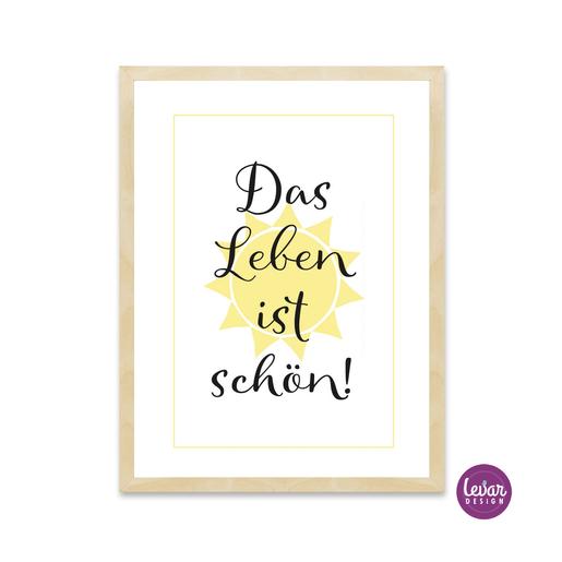 Kunstdruck mit Spruch 