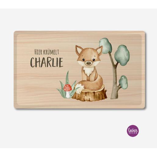 Frühstücksbrettchen Waldtiere | Melamin Brettchen BPA frei, hergestellt in Deutschland | Artikelnummer: 110664551 -2