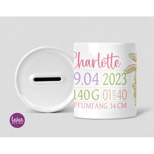Spardose personalisiert | Tolle Spardose mit Wunschnamen | Artikelnummer: 117393663-4