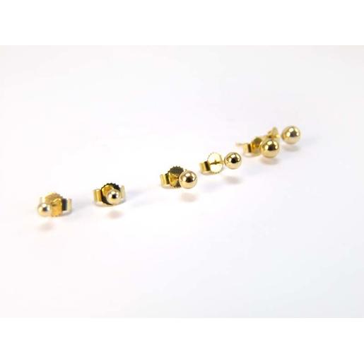Ohrstecker Kugel 750/Gelbgold 5 mm