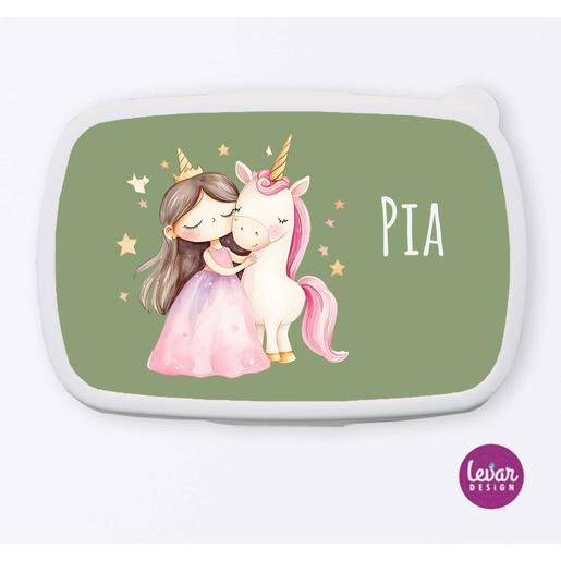 Brotdose für Kinder Prinzessin Einhorn | Tolle Brotdose mit Namen personalisiert | Artikelnummer: 13820872 -4