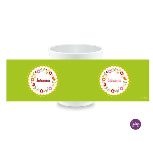 Kinderbecher, Kindertasse Blütenkranz  |  | Artikelnummer: kitassblue -2