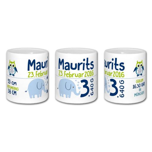 Spardose Eule  | Geldgeschenk zur Geburt oder Taufe für Babys | Artikelnummer: 106321435-1