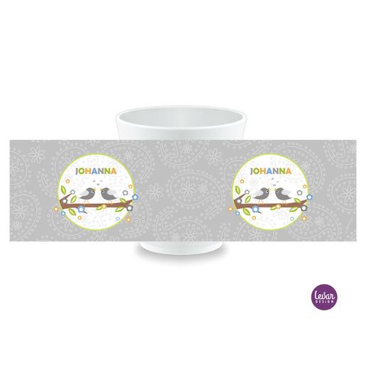 Trinkbecher für Kinder, Vögel  | Becher aus Melamin BPA frei | Artikelnummer: kitassvoedo -2