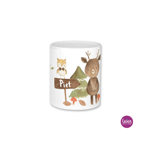 Spardose Elch | Tolle Spardose mit Wunschnamen | Artikelnummer: 2421-8506-1338 -1