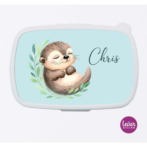 Brotdose, Lunchbox Otter | Tolle Brotdose mit Namen personalisiert | Artikelnummer: 2746-4517-4383