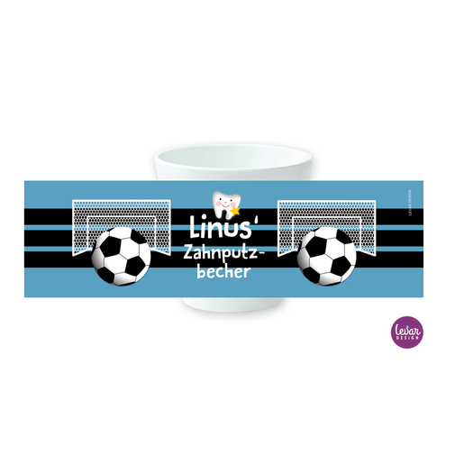 Zahnputzbecher Fußball  | Melaminbecher für Kinder BPA frei | Artikelnummer: 126892443 -2