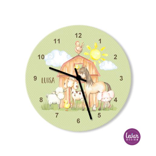 Kinderzimmer Wanduhr Animal Farm Pferd |  | Artikelnummer: 125559783 -55