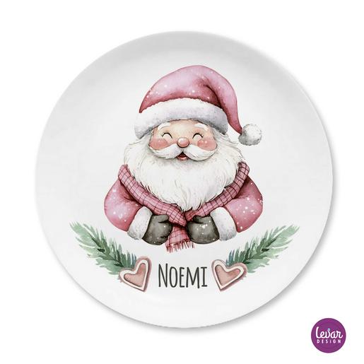 Nikolausteller, Weihnachtsteller mit Namen | Adventsteller, BPA frei und hergestellt in Deutschland | Artikelnummer: weihtegrue -1