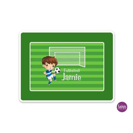 Fußballer Tischset Platzset  | Platzset mit Namen personalisierbar | Artikelnummer: 5786-4867-8772 -2