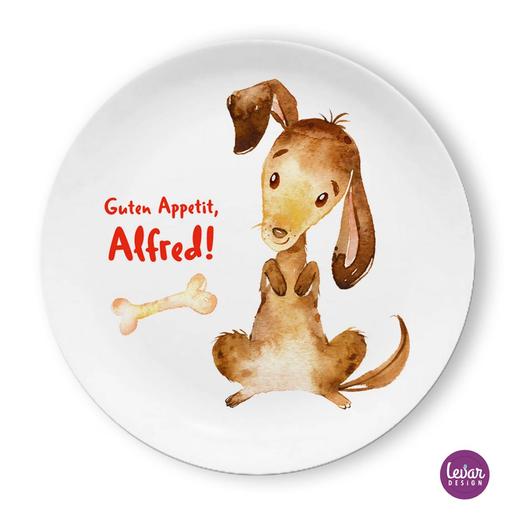 Kinderteller Dackel  | Zauberhafter Kinderteller mit Namen | Artikelnummer: 2255240 -4