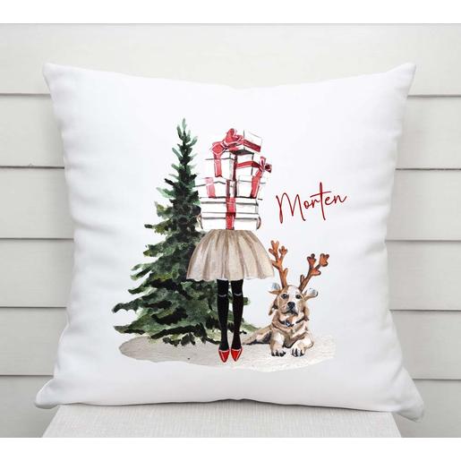 Kissen mit Füllung Familie | Weiches Kissen zu Weihnachten mit Namen | Artikelnummer: 5248-1081-5202 -12