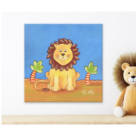 Löwe Kinderzimmerbild  | Fineart-Leinwanddruck | Artikelnummer: 7620658