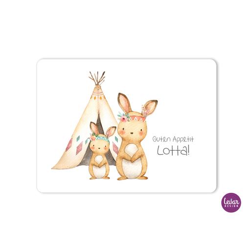 Tischset, Platzdeckchen, Woodland | Zauberhaftes Platzset mit Namen personalisiert | Artikelnummer: 1720-5881-4356