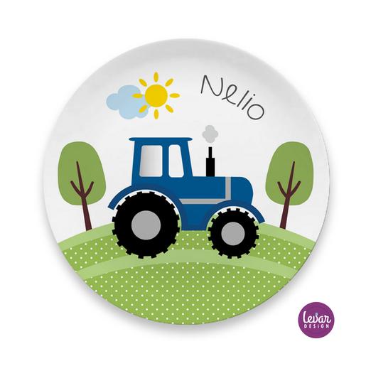 Kindergeschirr Set Traktor Bauernhof | Geschirrset aus Melamin BPA frei | Artikelnummer: 5101-6576-6436 -5