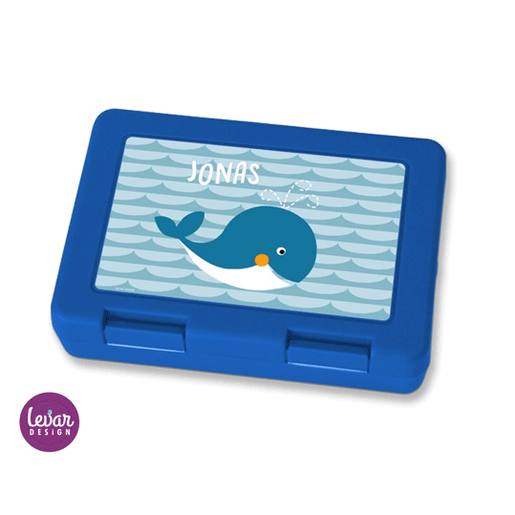 Brotdose, Lunchbox Wal | Tolle Brotdose mit Namen personalisiert | Artikelnummer: 83864771 -1