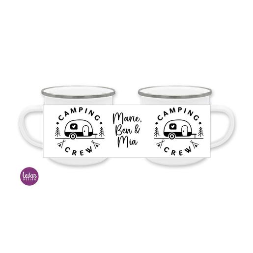 Camping Becher personalisiert | Tasse aus Emaille mit Namen | Artikelnummer: 5542-2540-4008 -1
