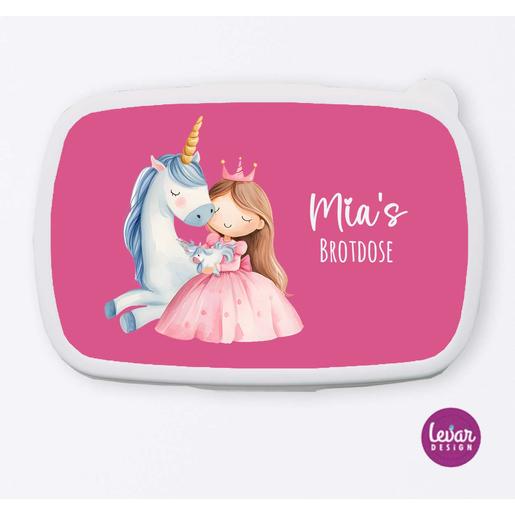 Brotdose für Kinder Prinzessin Einhorn | Tolle Brotdose mit Namen personalisiert | Artikelnummer: 13820872 -6