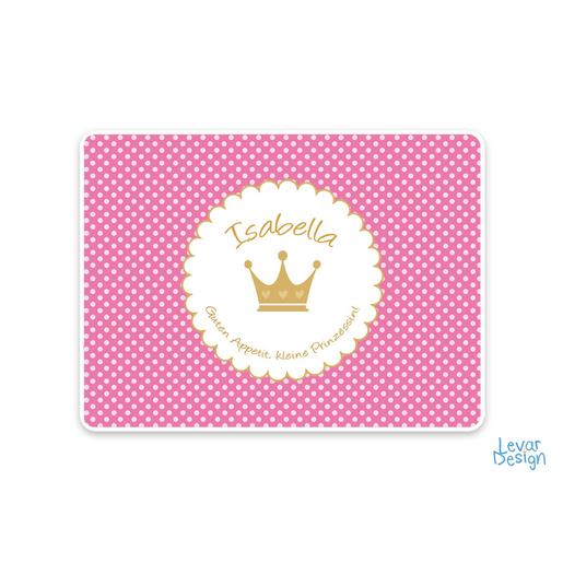 Tischset Prinz, Prinzessin | Abwischbares Set mit Namen personalisiert | Artikelnummer: 126475047 -3
