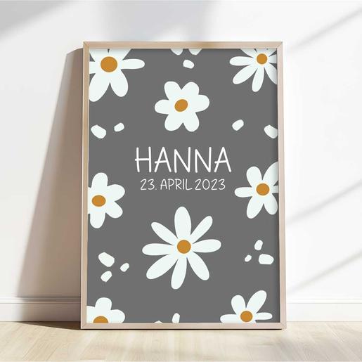 Poster | Retro Blumen | Aquarell - Finartkunstdruck fürs Kinderzimmer | Artikelnummer: 4403-8377-7542 12