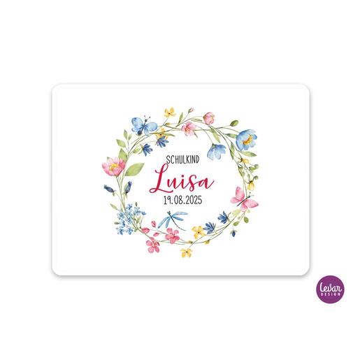 Tischset, Platzdeckchen, Schule | Abwischbares Tischset mit Namen personalisiert | Artikelnummer: 90407507 -3