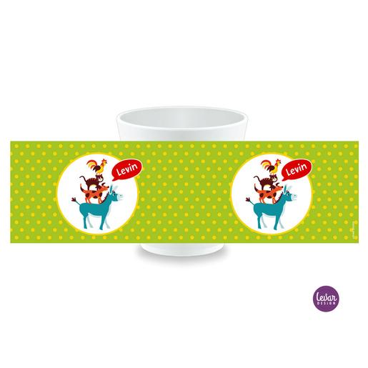 Kinderbecher, Kindertasse Bremer Musikanten  |  | Artikelnummer: kitass bremer -2