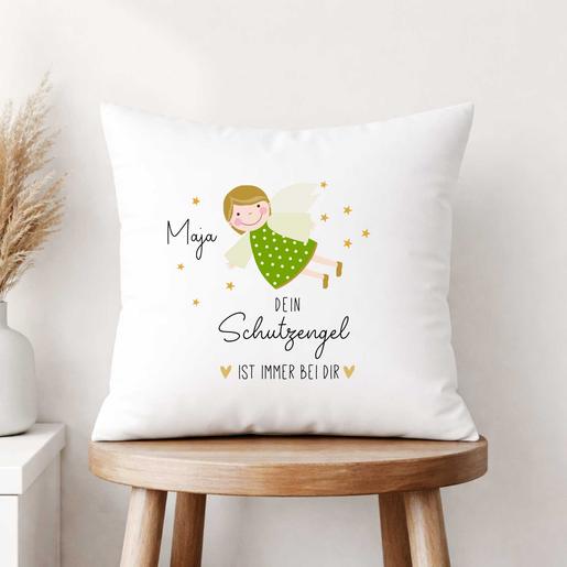 Dein Schutzengel | Personalisiertes Geschenk Kind zur Geburt | Taufgeschenk | Weiches Kissen mit Füllung zur Geburt und Taufe  | Artikelnummer: 5635-7821-6706 -3