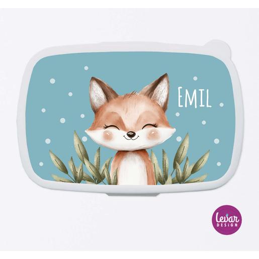 Personalisierte Brotbox für Kinder - Fuchs | Tolle Brotdose mit Namen personalisiert | Artikelnummer: 134820871 -3