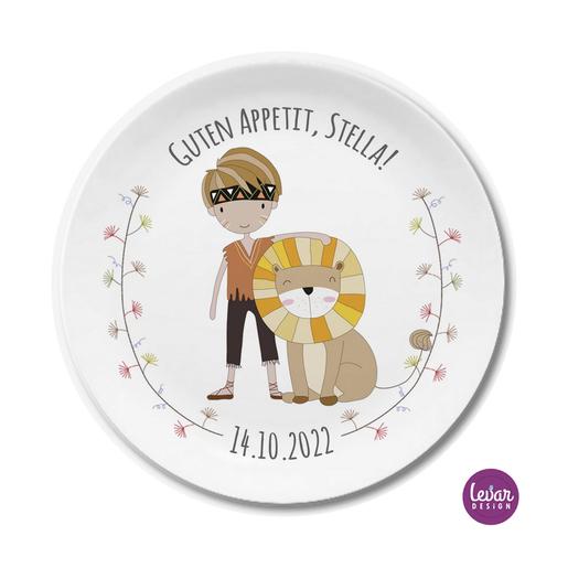 Teller Sternzeichen Kindergeschirr | Kinderteller mit Namen aus Melamin BPA frei | Artikelnummer: 57499119 -3