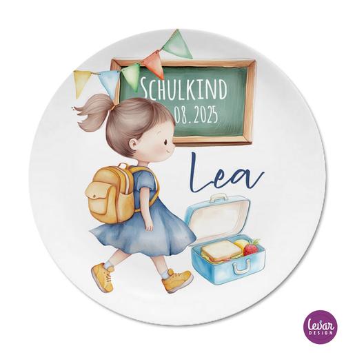 Kinderteller Schulkind 2026 | Teller aus Melamin und BPA frei  | Artikelnummer: 2453-7214-3548 -11