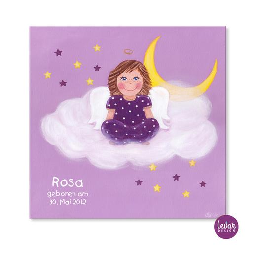 Schutzengelbild Anna Wolke  | Personalisiertes Geschenk zur Geburt oder Taufe für Babys | Artikelnummer: druckanna -2
