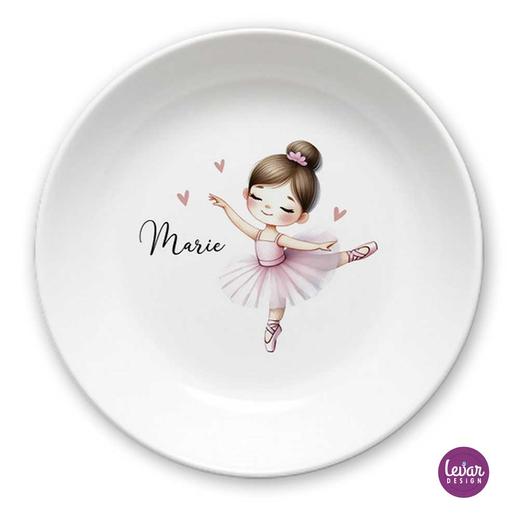 Melaminteller Schale Ballett | Kinderteller mit Namen BPA frei | Artikelnummer: 70012579