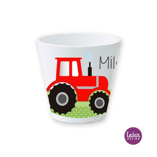 Trinkbecher, Kinderbecher Traktor | Kindergeschirr aus Melamin BPA frei | Artikelnummer: 4680-8037-5447 -3