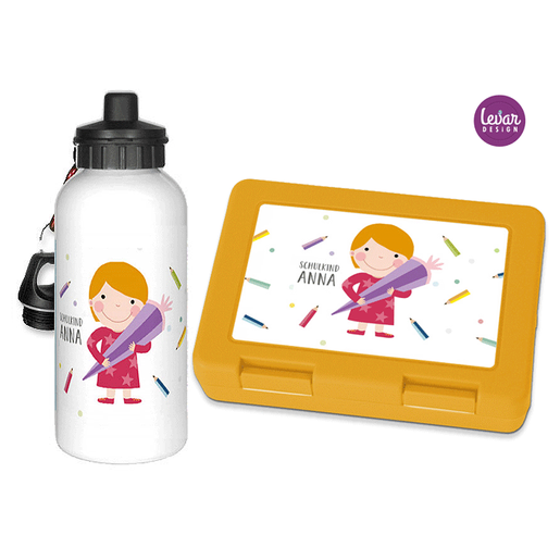 Set Brotdose und Trinkflasche Schulkind |  | Artikelnummer: 114929247 -2