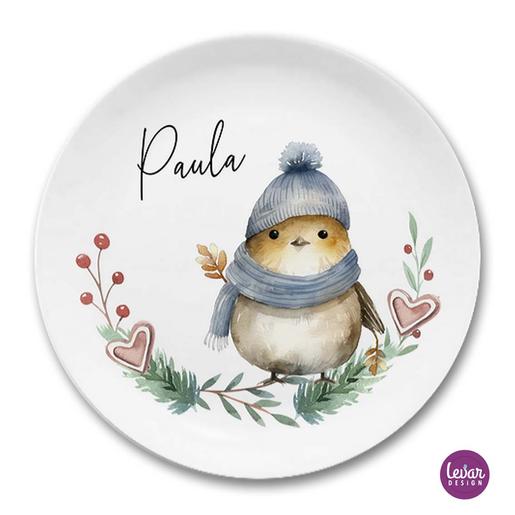 Adventsteller, Weihnachtsteller, Nikolausteller personalisierbar | Teller mit Namen personalisiert, Melamin BPA frei und hergestellt in Deutschland | Artikelnummer: 92156901 -1