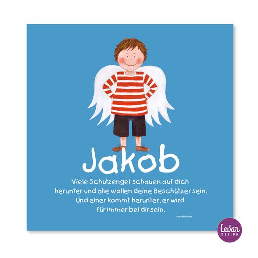 Schutzengelbild mit Gedicht Max | Personalisiertes Geschenk zur Geburt oder Taufe für Junge | Artikelnummer: 9102659 -1