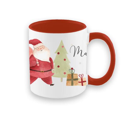 Keramiktasse mit Henkel Nikolaus Weihnachten | Hochglänzende Keramiktasse | Artikelnummer: 2541-2630-2258 -1