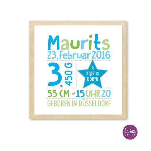 Geburtsanzeige Stern  |  | Artikelnummer: 80638231  -3