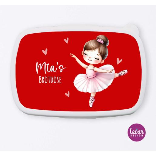 Brotdose Ballett für Kinder  | Tolle Brotdose mit Namen personalisiert | Artikelnummer: 3363-1234-0461 -5