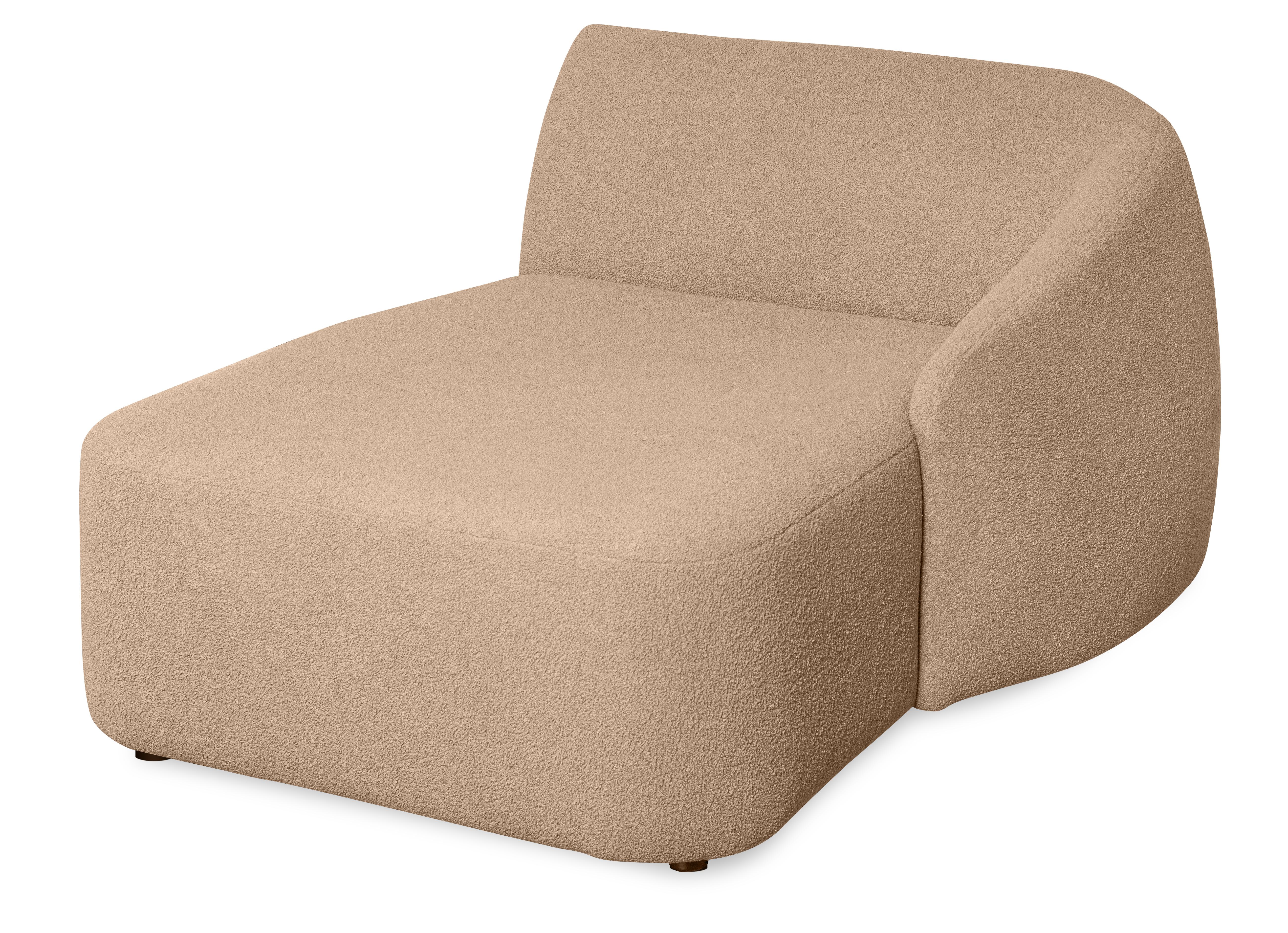 Modulsofa ROUND - 4-Sitzer Ecksofa mit Chaiselongue im skandinavischen Stil