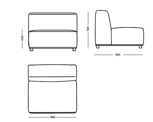 Lounge-Sessel SAILER