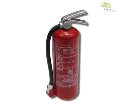 1:10 / 1:14 Feuerlöscher mit Aufkleber rot mit Halter | Artikelnummer: 4260432972030