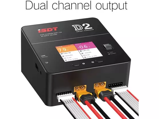 ISDT D2 Mark 2 Dual 200W 12A AC Ladegerät  | Artikelnummer: D2MK2